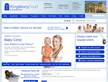 Tablet Screenshot of kingsburycourtsurgery.nhs.uk